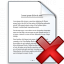 Document Delete Icon 64x64
