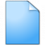 Document Plain Blue Icon 64x64
