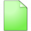 Document Plain Green Icon 64x64