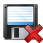 Floppy Disk Delete Icon 64x64