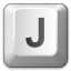 Keyboard Key J Icon 64x64