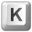 Keyboard Key K Icon 64x64