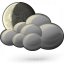 Moon Cloud Icon 64x64