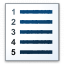 Text List Numbers Icon 64x64