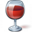 Wine Red Glass Icon 64x64
