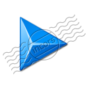 Bullet Triangle Blue Icon