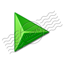 Bullet Triangle Green Icon