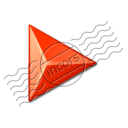 Bullet Triangle Red Icon