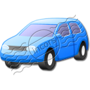 Car Compact Blue Icon