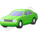 Car Sedan Green Icon