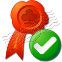 Certificate Ok Icon