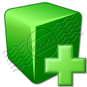 Cube Green Add Icon