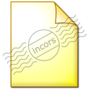 Document Plain Yellow Icon