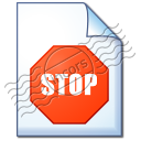 Document Stop Icon