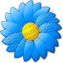 Flower Blue Icon