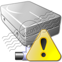 Harddisk Network Warning Icon