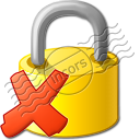 Lock Delete Icon