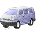 Minibus Grey Icon