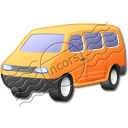 Minibus Orange Icon