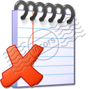Notebook Delete Icon