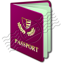 Passport Purple Icon