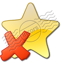 Star Yellow Delete Icon