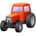 Tractor Red Icon