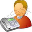User 1 Telephone Icon