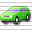 Car Compact Green Icon 32x32