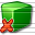 Cube Green Delete Icon 32x32