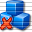 Cubes Blue Delete Icon 32x32