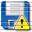 Disk Blue Warning Icon 32x32