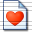 Document Heart Icon 32x32