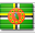 Flag Dominica Icon 32x32