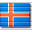 Flag Iceland Icon 32x32