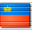 Flag Liechtenstein Icon 32x32