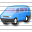 Minibus Blue Icon 32x32