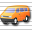 Minibus Orange Icon 32x32
