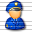 Policeman Usa Icon 32x32