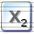 Text Subscript Icon 32x32