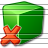 Cube Green Delete Icon 48x48