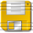 Disk Yellow Icon 48x48