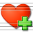 Heart Add Icon 48x48