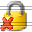 Lock Delete Icon 48x48