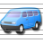 Minibus Blue Icon 48x48