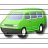 Minibus Green Icon 48x48