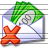 Money Envelope Delete Icon 48x48