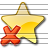 Star Yellow Delete Icon 48x48