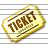 Ticket Yellow Icon 48x48